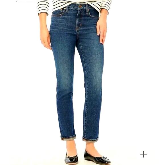 J. Crew High Rise Slim Boyfriend Jean Medium Wash Size 30 - Picture 1 of 11